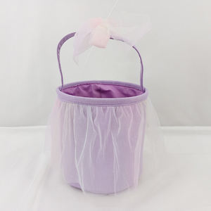 Panier de Pâques personnalisé en polyester avec poignée, idéal pour les cadeaux de mariage ou de bonbons pour enfants – Vente chaude - Product Image 2