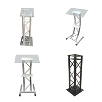 Podiums et pupitres en treillis d'aluminium pour événements intérieurs/extérieurs et discours, conception modulaire, hauteur personnalisable, capacité de charge 1000 kg