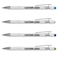 Stylos à bille promotionnels, papeterie, gel coloré, articles cadeaux, 10 couleurs, stylo à bille en gros, stylo métallique personnalisé avec logo