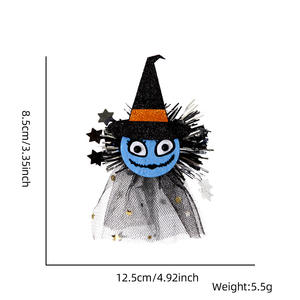 Accesorios para el cabello Recién llegado Horquilla de Halloween Tocado Decoración de Fiesta infantil Arañ<span class=keywords><strong>a</strong></span> Calabaza Adorno de malla - Product Image 5