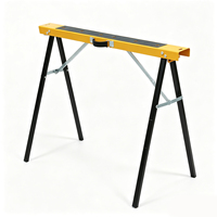 Support de table à scie pliable en métal thermolaqué de haute qualité et durable pour le travail du bois, réglable et télescopique, pour charpentiers