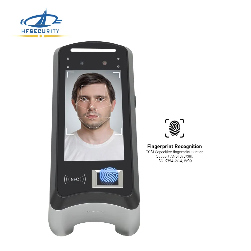 HFSecurity X05 UPS 12V reconocimiento facial con SDK libre AI reconocimiento facial control de acceso