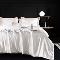 Parure de draps pliés en soie de mûrier 100 % pure, écologiques, 16-30 Momme, pour hôtels