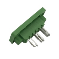 Pince électrique prise murale avec 5 connecteurs de 3.81mm, prise murale transparente, couleur verte, mâle