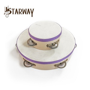 Achat direct en Chine Jouet pour enfants Instrument éducatif musical 8 pouces Tambour à main Cloche <span class=keywords><strong>Tambourin</strong></span> à percussion en bois - Product Image 6