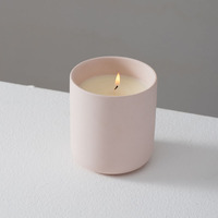 Bocaux à Bougies en Céramique Mate de Luxe avec Couvercle, Cylindres Décoratifs pour Noël, Bougeoirs de Noël Colorés
