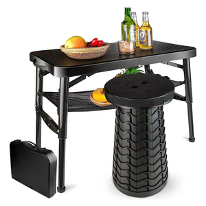 Gran oferta, <span class=keywords><strong>mesa</strong></span> de <span class=keywords><strong>playa</strong></span> <span class=keywords><strong>pequeña</strong></span> plegable <span class=keywords><strong>para</strong></span> acampar al aire libre, senderismo y pesca, <span class=keywords><strong>mesa</strong></span> de plástico <span class=keywords><strong>para</strong></span> café y té de fácil apertura - Product Image 4