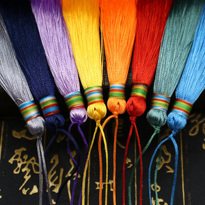 Gland tissé à la main en polyester de 30 cm, style rétro décoratif, pour accessoires de fabrication de bijoux et d'épées Guqin - Product Image 1
