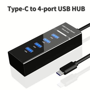 ฮับ USB ความเร็วสูง/Type C 4 พอร์ต USB 3.0 ตัวแยกขยายหลายพอร์ตสำหรับเดสก์ท็อป พีซี แล็ปท็อป อะแดปเตอร์ ฮับ USB - Product Image 2