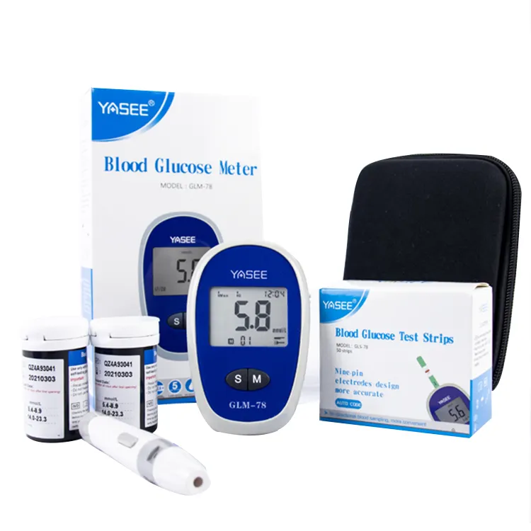 Glucose Meter Device Glucose Electrochemical Biosensor Monitor Blood Sugar Testing In Vitro Diagnostic Use