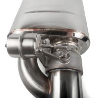 Pièces de moteur neuves d'usine, silencieux d'échappement universel en acier inoxydable de 2/2,5/3 pouces, ensemble de commande de soupape à vide électrique bleu