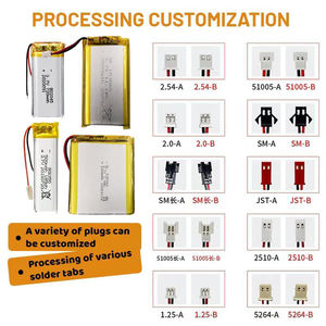 Индивидуальные 3,7 В 4,2 В 30 мАч 200 мАч 1100 мАч 2000 мАч 400909 502030 603450 505060 литий-полимерные литиевые батареи - Product Image 3