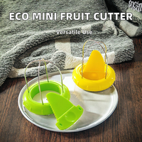 Moderne ecovriendelijke mini kiwi-schiller/zester/snijder van plastic met multifunctioneel roestvrijstalen mes, handmatig keukengereedschap