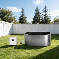 Icegalax Vente directe d'usine OEM Baignoire en acier inoxydable Bain de glace Thérapie par immersion froide pour récupération