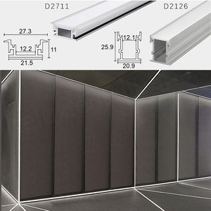 Profilé LED en aluminium sur mesure pour usine, installation dissimulée avec éclairage LED - Product Image 5