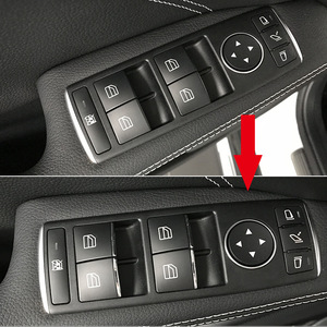 Car Window Control Button Stickers With Decorative Sequins For Mercedes Benz A Class B Class GLA CLA C Class E Class GLK - Product Image 4