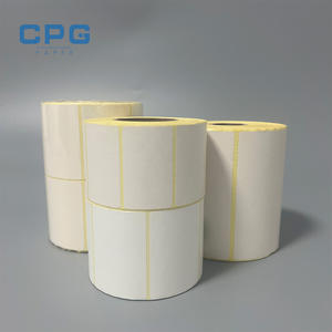 Manufacturer Wholesale Thermal Barcode Label 40x50 75x50 <b>Strong</b> <b>Glue</b> Thermal Label Paper for Long Distance Shipping Labels - Product Image 1