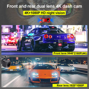 3.18 inch màn hình 4K Dash Cam phía trước và phía sau ống kính kép 4K WIFI <span class=keywords><strong>GPS</strong></span> Dashcam 4K xe hộp đen Dash Máy ảnh ống kính kép 4k Dash Cam - Product Image 4
