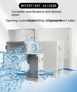 กล่องกระจายพลาสติก ABS กันน้ำกล่องควบคุมไฟฟ้าหัวเข็มขัดกล่องแยกตรวจสอบกลางแจ้ง - Product Image 3