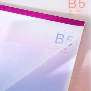 B5 Verdicktes PP-Bedeckungs-Verlauffarben einfarbiges Innenaufzeichnungsbuch für Grundschul-Schüler drahtloses Klebe-Bindungs-Draft - Product Image 3