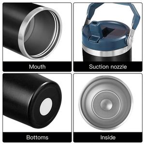 Sports 40oz Stainless Steel Water <b>Bottles</b> Insulated <b>Thermos</b> Flasks Double Wall Wine Glasses Tumbler Magnetic Water <b>Bottle</b> - Product Image 4