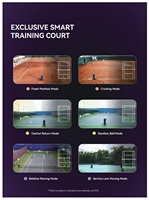 Robot lanceur de balles de tennis mobile intelligent AceiiLab A1 AI Vision léger en ABS, vitesse 130 km/h, lanceur automatique de balles, trémie 120 balles, contrôle par application