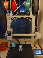 Printer 3D Anycubic Kobra X Multicolor 600mm/s Kecepatan Tinggi dengan Printer FDM 4 Warna Terintegrasi dan Kamera AI Auto Leveling