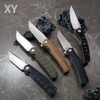 Couteau pliant transfrontalier le plus vendu avec tête d'ours, manche G10, lame 9CR, couteau de poche portable EDC pour camping en extérieur