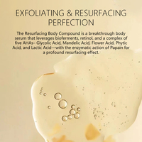 Sérum Corporel Exfoliant AHA Acide Glycolique Rétinol Marque Blanche pour le Traitement de la Kératose Pilaire, Lotion Corporelle Lissante et Rénovatrice