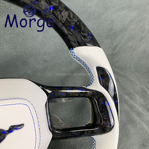 Accesorios Interiores para <span class=keywords><strong>Ford</strong></span>, Volante de Fibra de Carbono Forjado Personalizado para <span class=keywords><strong>Mustang</strong></span> <span class=keywords><strong>GT</strong></span> 350 500 <span class=keywords><strong>Shelby</strong></span> 2024+, Estilo Racing - Product Image 5