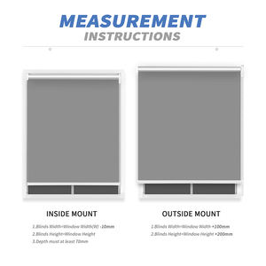 Persianas enrollables motorizadas eléctricas con instalación integrada de respaldo de batería para persianas sin toma de corriente - Product Image 6
