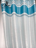 Rideau occultant épais 100 % polyester jacquard à œillets, motif géométrique abstrait, écologique, haute densité, pour fenêtre, idéal pour les températures chaudes