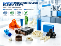 Pièces moulées par injection plastique personnalisées OEM ODM, composants de rechange en plastique haute précision pour équipements industriels automobiles