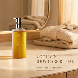 Golden <b>Glow</b> Body <b>Oil</b> Lightweight Moisturizing <b>Oil</b> for Skin <b>Glow</b> Radiant Finish Private Label OEM ODM Custom Formula Packaging - Product Image 4