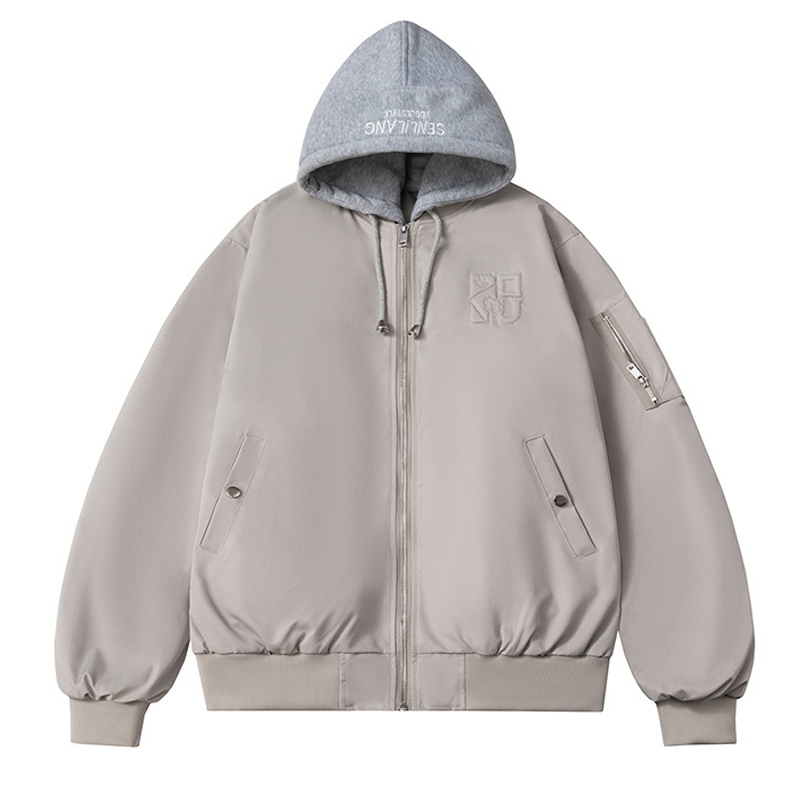 Beige Jacket + Hood