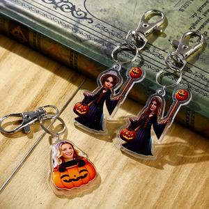 Photo personnalisée imprimée transparente porte-clés en acrylique personnalisé pendentifs personnalisés colorés porte-clés en acrylique - Product Image 4