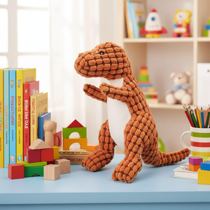 Jouet à mâcher interactif en peluche de coton renforcé, écologique, durable pour les chiens et les chats qui mâchent fortement, nettoyage des dents, intérieur - Product Image 1