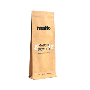 Custom Printed Smell Proof Moisture Proof Flat Bottom <strong>Bag</strong> Reusable Matcha Powder Zipper Lock Pouch <strong>Bag</strong> Product Packaging <strong>Bags</strong> - Product Image 4