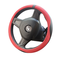 Couvre-volant en cuir de 15 pouces, accessoires universels pour automobile