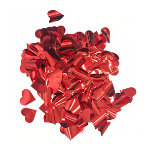 Cannone Spara Coriandoli a Mano con Cuori Neri e Rossi, Lanciatore Girevole di Coriandoli, Coriandoli di Carta Colorati per Feste - Product Image 1