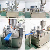 HNOC Machine à sceller les pots de yaourt en plastique ketchup Petite machine de remplissage aseptique pour jus de fruits