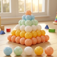 Balles de piscine pour enfants HY Brand, sans phtalates, sans BPA, en plastique PE moulé par soufflage, résistantes à l'écrasement, élastiques, 60 mm, couleurs personnalisées