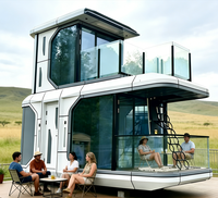 Maison Capsule Moderne Apple Cabin, Maison Préfabriquée, Tiny House, Maison Mobile, Design à 2 Étages, Villa Solaire avec Balcon, Vente en Gros Direct Usine