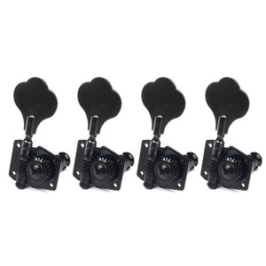Clavijas de Afinación para <span class=keywords><strong>Bajo</strong></span> Eléctrico de <span class=keywords><strong>4</strong></span> <span class=keywords><strong>Cuerdas</strong></span>, Estilo Abierto, Cromadas/Negras, 2R2L 4R 4L - Product Image 4
