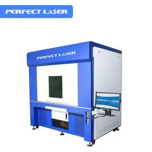 Machine de marquage d'or au laser à fibre fendue fermée de grand format laser parfait