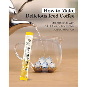 Mezcla de Café Helado con Stevia en Polvo, Suplemento Natural, Proteína, Aumento de Energía, Stevia, Café Suave - Product Image 3