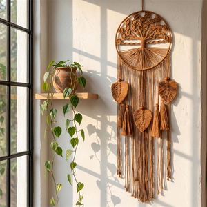 <span class=keywords><strong>Atrapasueños</strong></span> Boho Hecho a Mano al por Mayor, Decoración Natural para Coche, Hogar, Habitación, Puerta, Pared, Fiesta, Adorno, Regalo, Manualidades, Kit DIY - Product Image 1