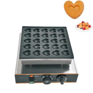 Máquina para hornear Poffertjes en forma de corazón, Mini Panquecas de Países Bajos para el Día de San Valentín, 25 uds.