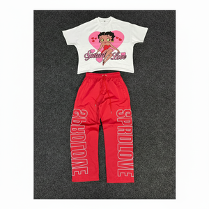 Léger taille élastique hommes T-Shirt pantalon ensemble 100% coton respirant écologique séchage rapide haute tendance Look usine directe - Product Image 1