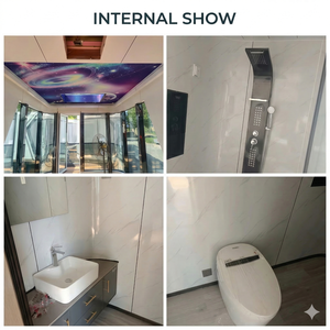 บ้านแคปซูลสำเร็จรูปขนาดเล็กแบบพกพาสำหรับขายส่ง เหมาะสำหรับรีสอร์ทกลางแจ้งสำหรับนักท่องเที่ยว - Product Image 3